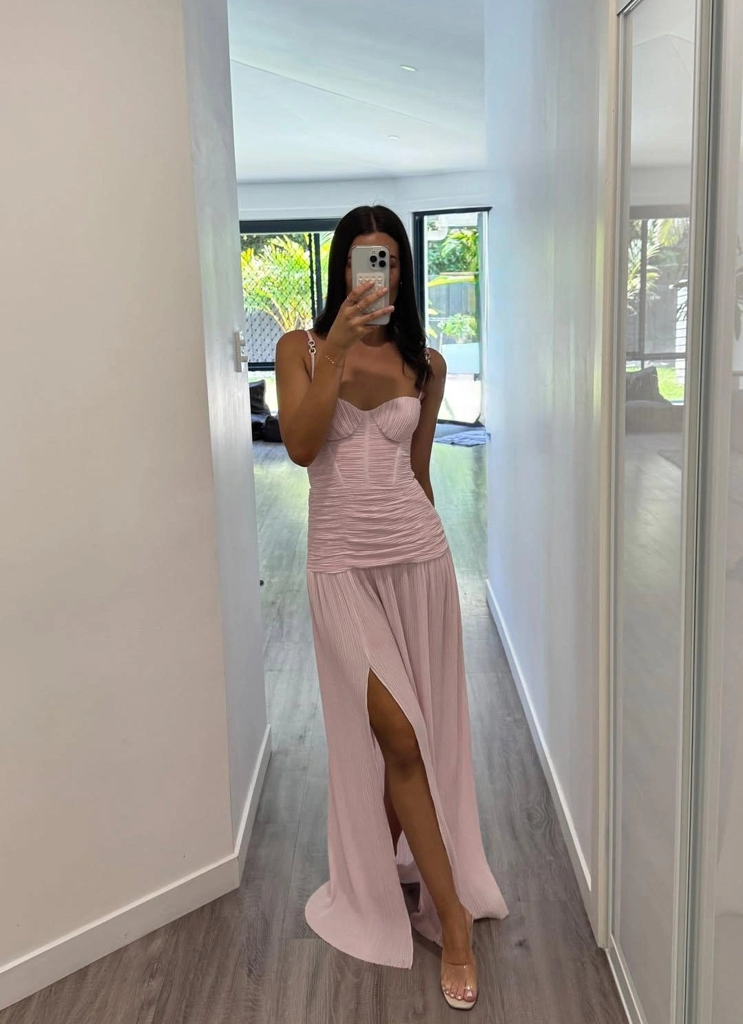 Hire MANNING CARTELL Double Time Pleat Dress in Hydrangea Pink