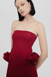 Hire MAYGEL CORONEL Calliope Maxi Dress in Carmesi Red