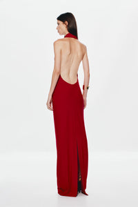 Hire MISHA Vanessa Jersey Maxi Dress in Cherry Red