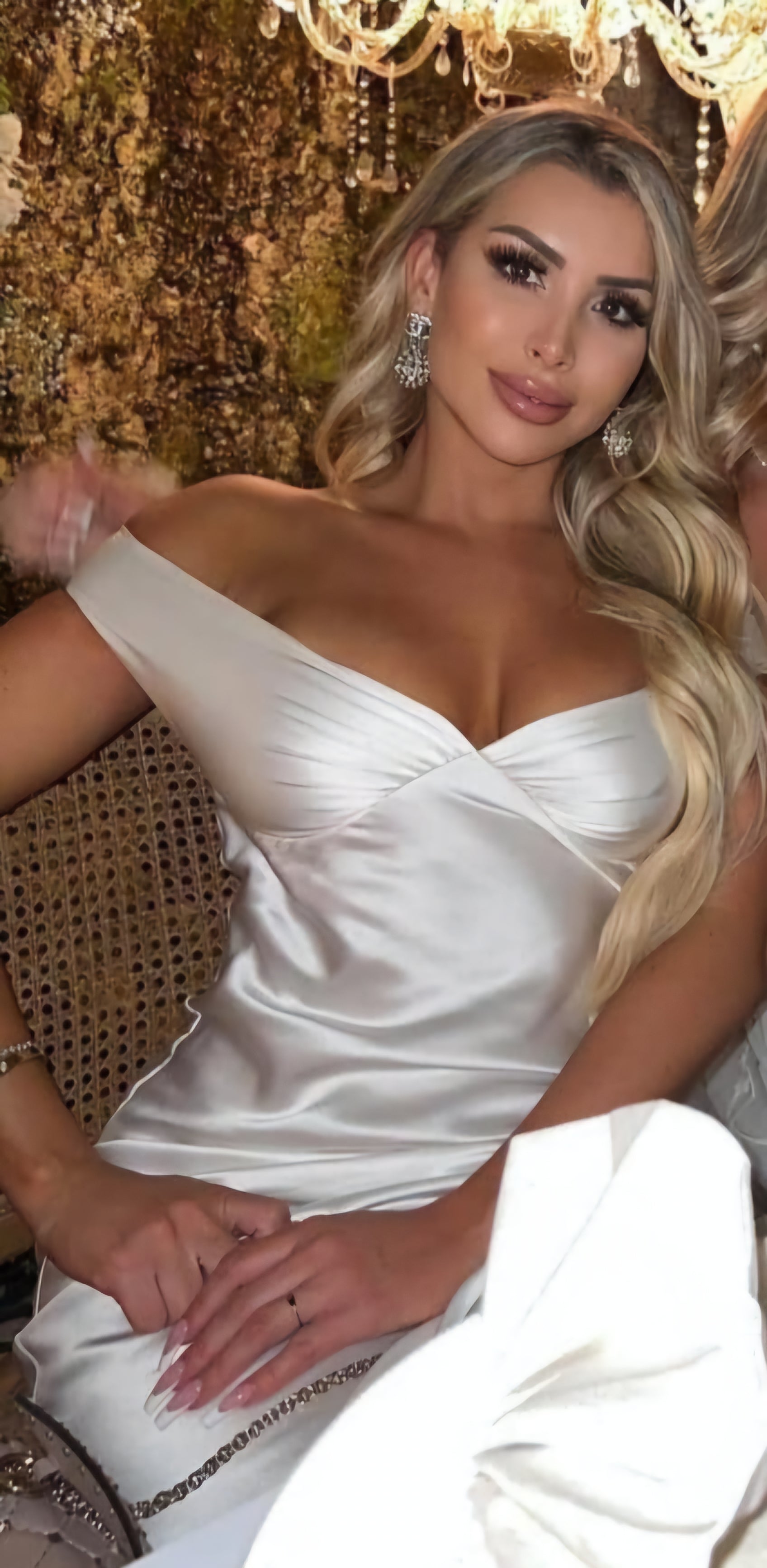 Hire NATALIE ROLT Bridget Gown in White