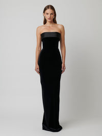 Hire EFFIE KATS Monroe Gown in Black Velvet