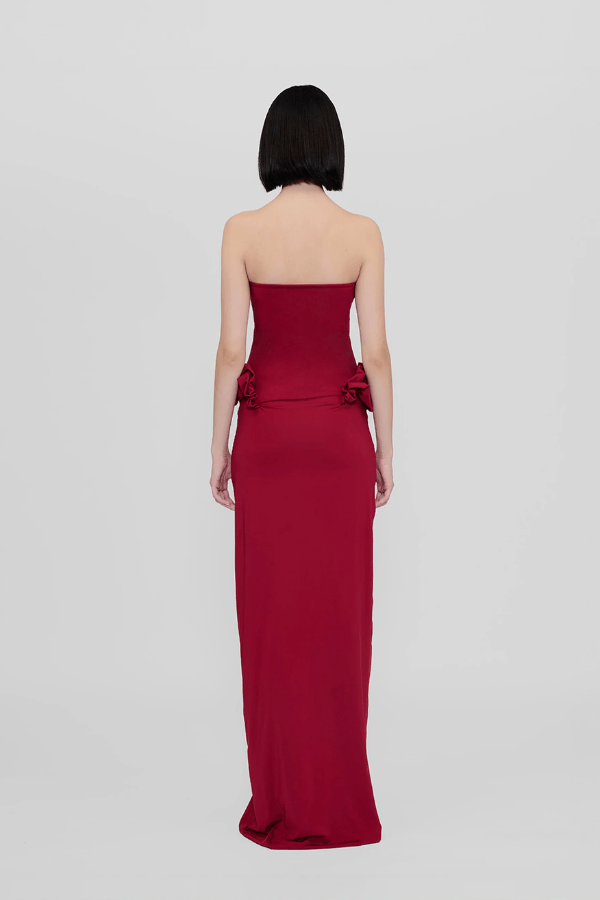 Hire MAYGEL CORONEL Calliope Maxi Dress in Carmesi Red