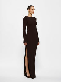 Hire EFFIE KATS Indie Gown in Coffee Brown