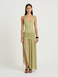 Hire BENNI Addison Maxi Dress in Pistachio
