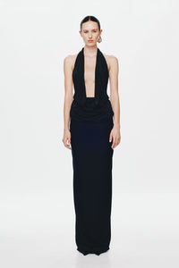Hire MISHA Vanessa Jersey Maxi Dress in Black