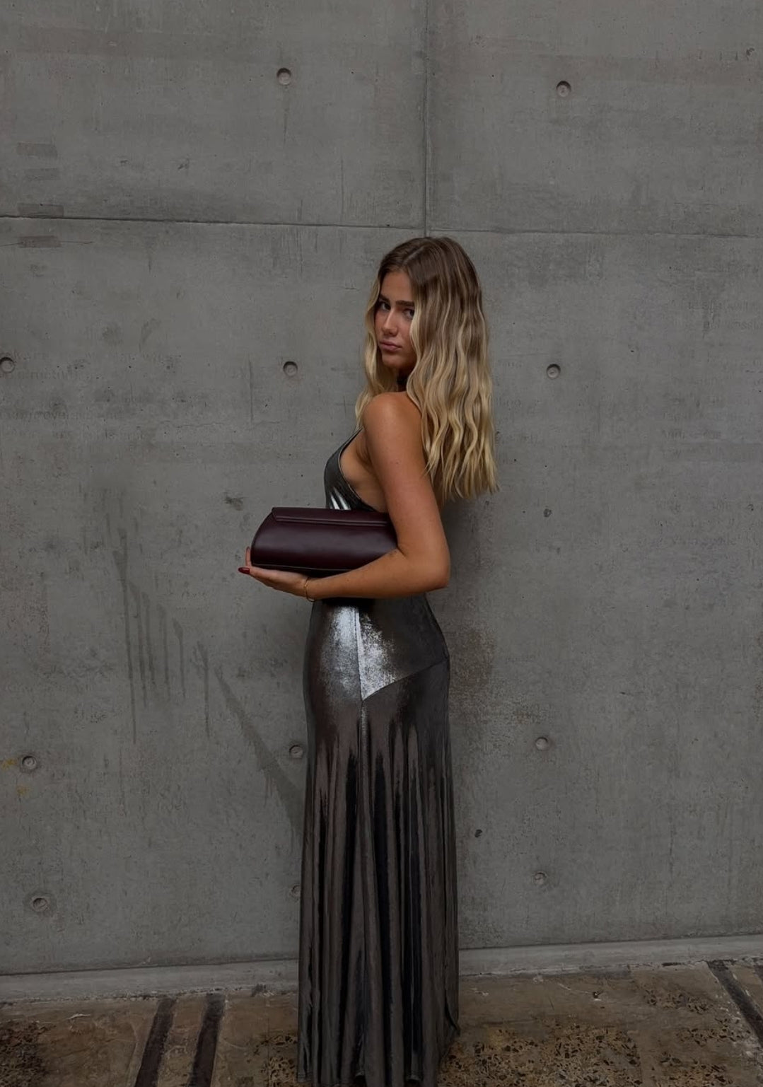 Hire HANSEN & GRETEL Kitty Slip Dress in Mercury
