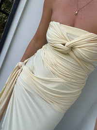 Hire NATALIE ROLT Miranda Gown in Lighter Lemon Yellow