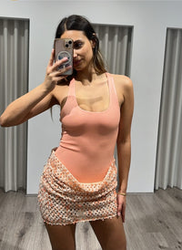 Hire BENNI Ariel Mini Dress in Aperol
