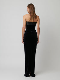 Hire EFFIE KATS Monroe Gown in Black Velvet