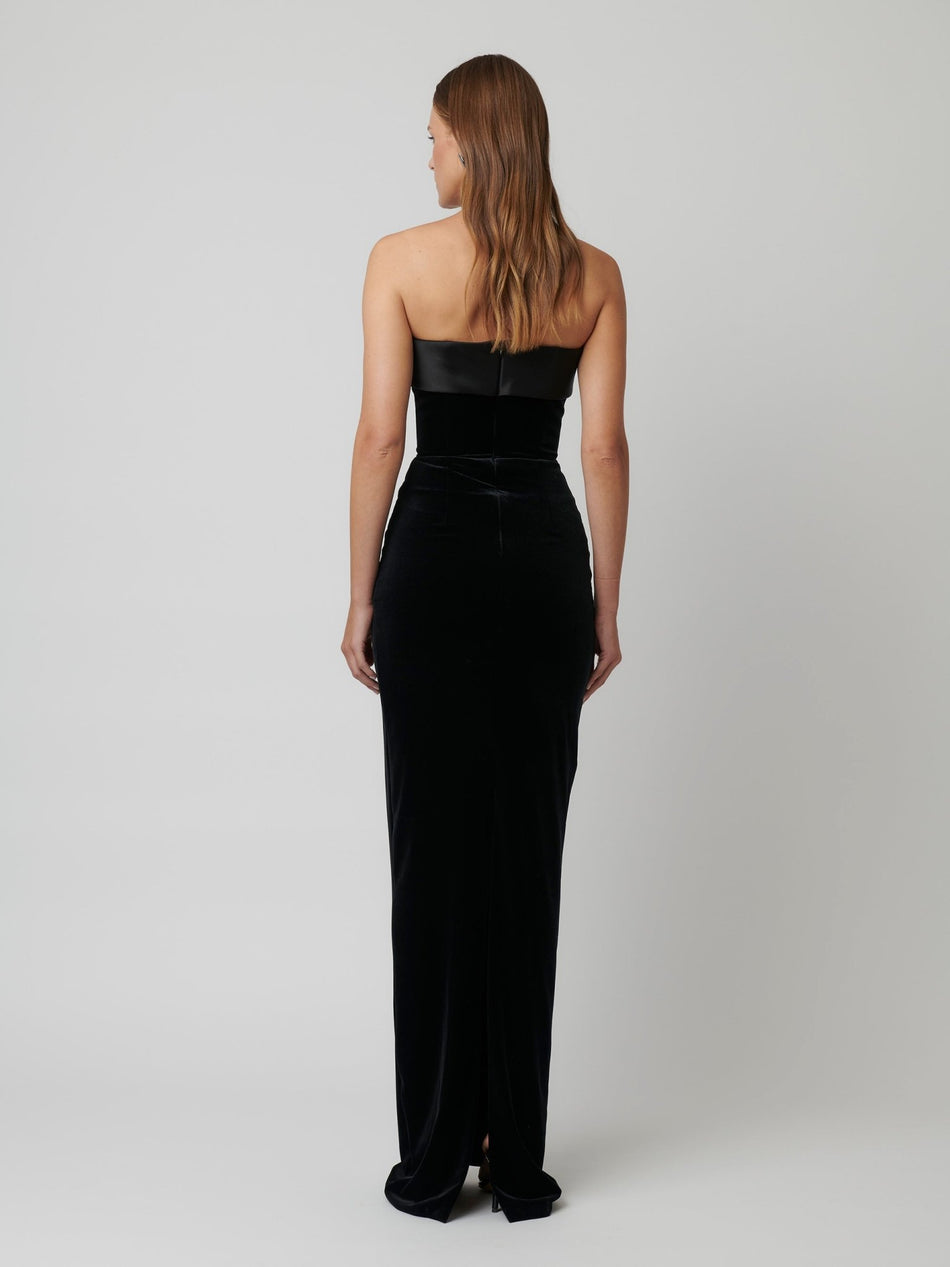 Hire EFFIE KATS Monroe Gown in Black Velvet