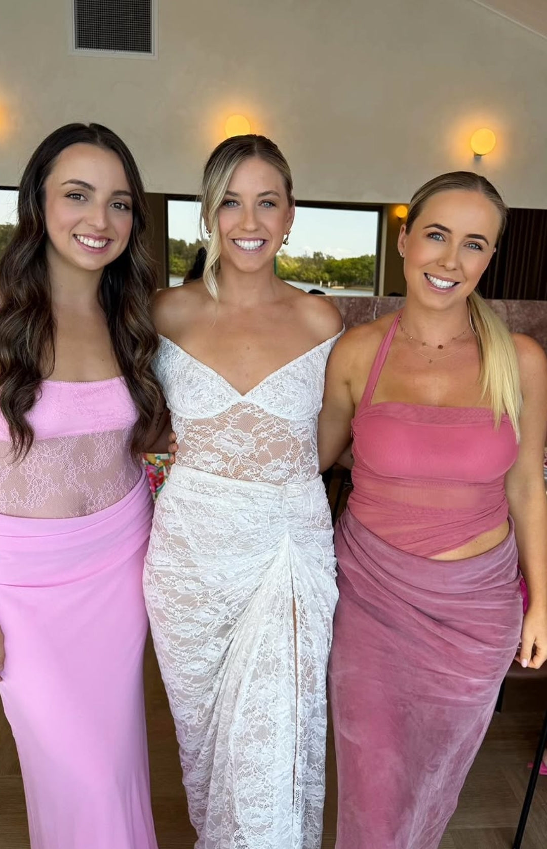 Hire BENNI Gina Maxi Dress in Rose Pink