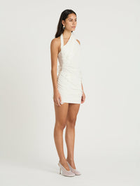 Hire BENNI Perry Mini Dress in Marshmallow White