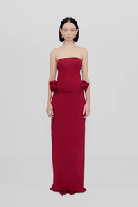 Hire MAYGEL CORONEL Calliope Maxi Dress in Carmesi Red