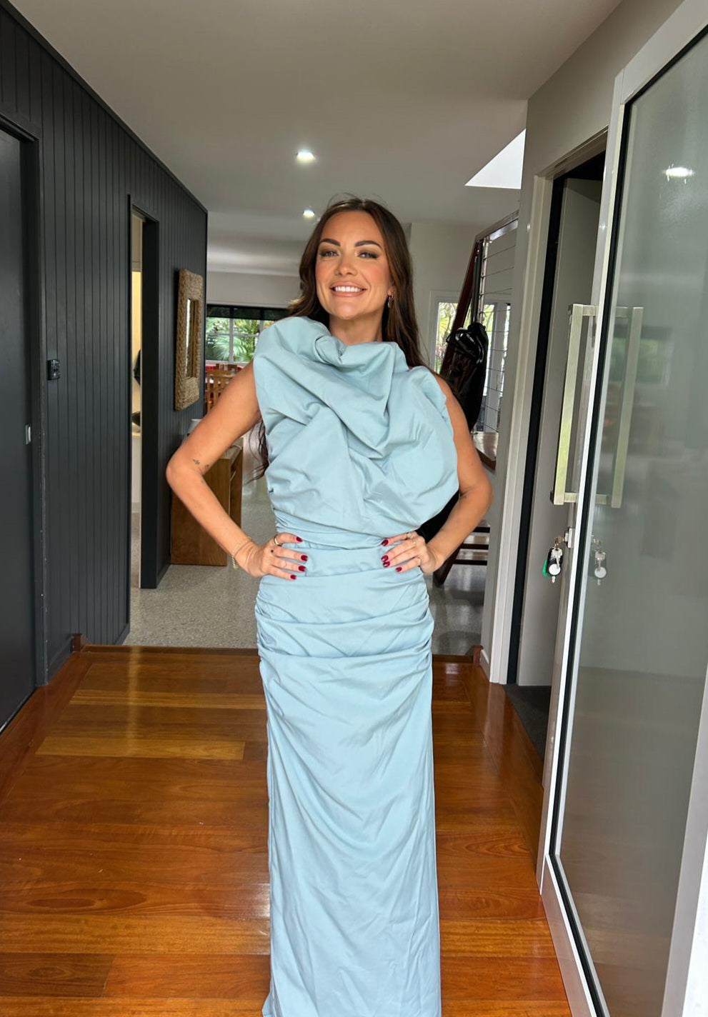 Hire TOJHA Coburn Dress in Ice Blue