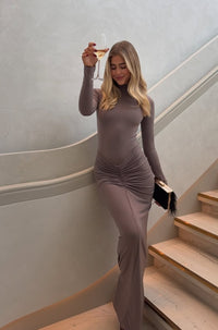 Hire EFFIE KATS Kayson Maxi Skirt in Nutmeg