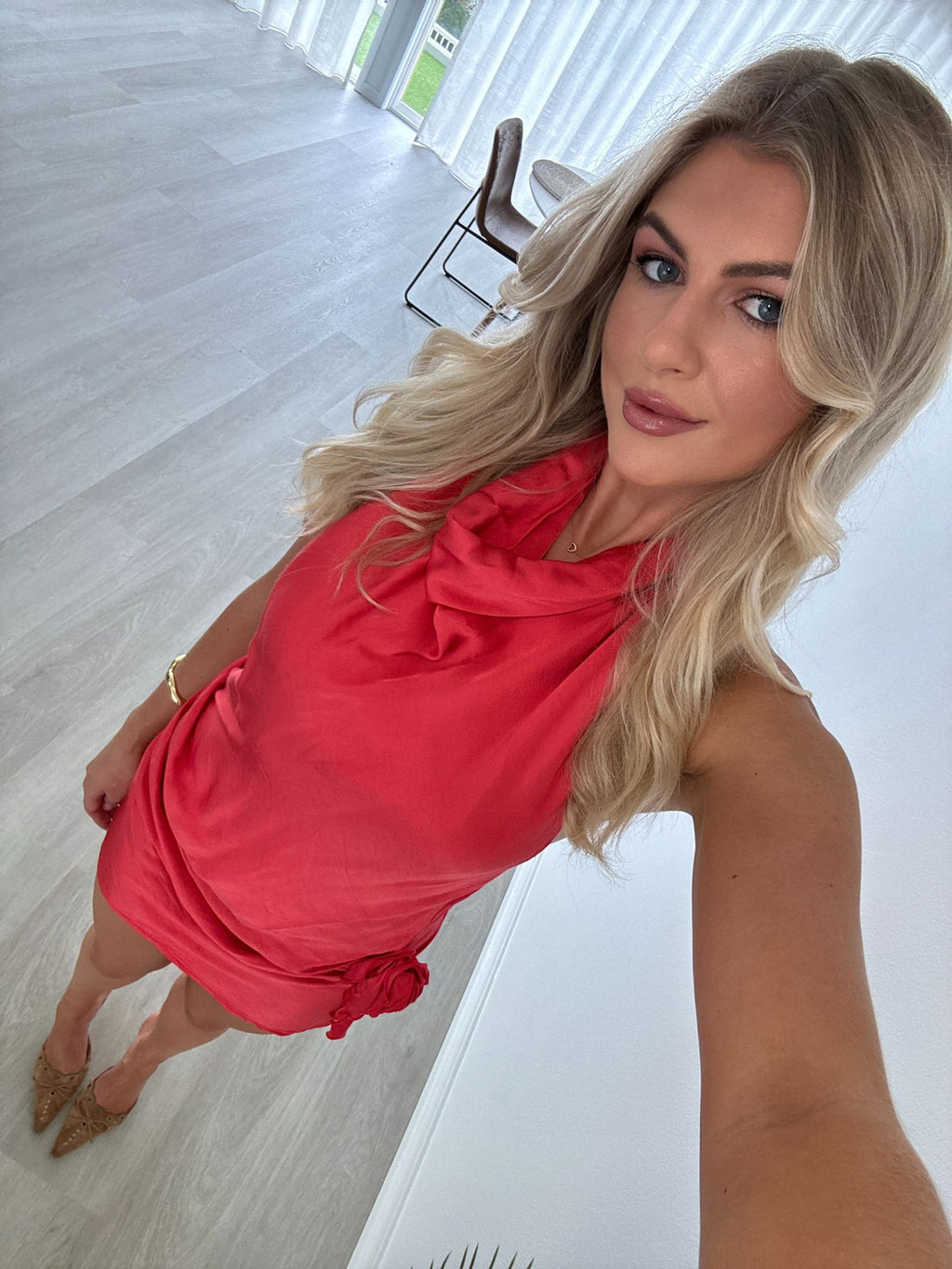 arcina ori orange dress