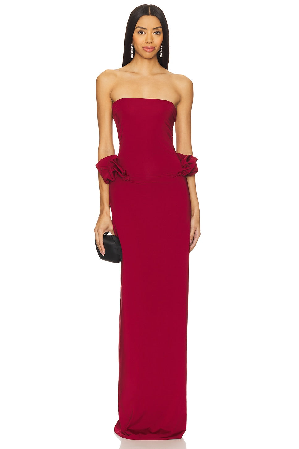 Hire MAYGEL CORONEL Calliope Maxi Dress in Carmesi Red