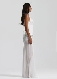 Hire NATALIE ROLT Cadence Gown in White