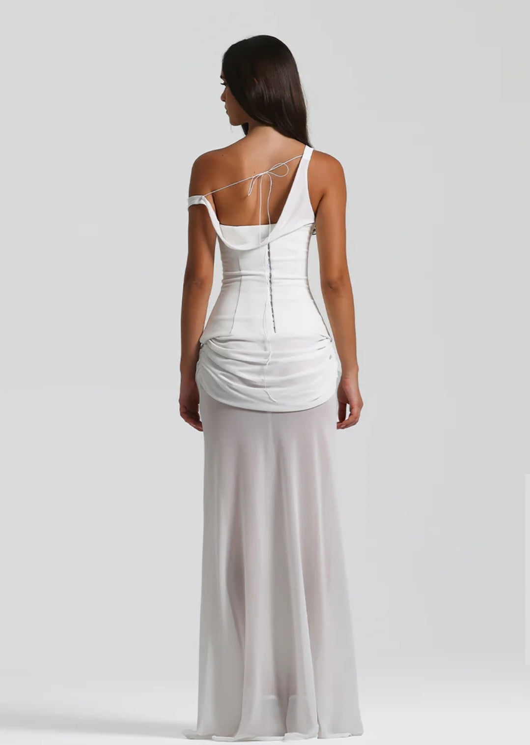 Hire NATALIE ROLT Cadence Gown in White