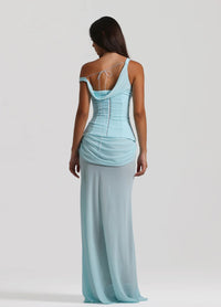 Hire NATALIE ROLT Cadence Gown in Baby Blue