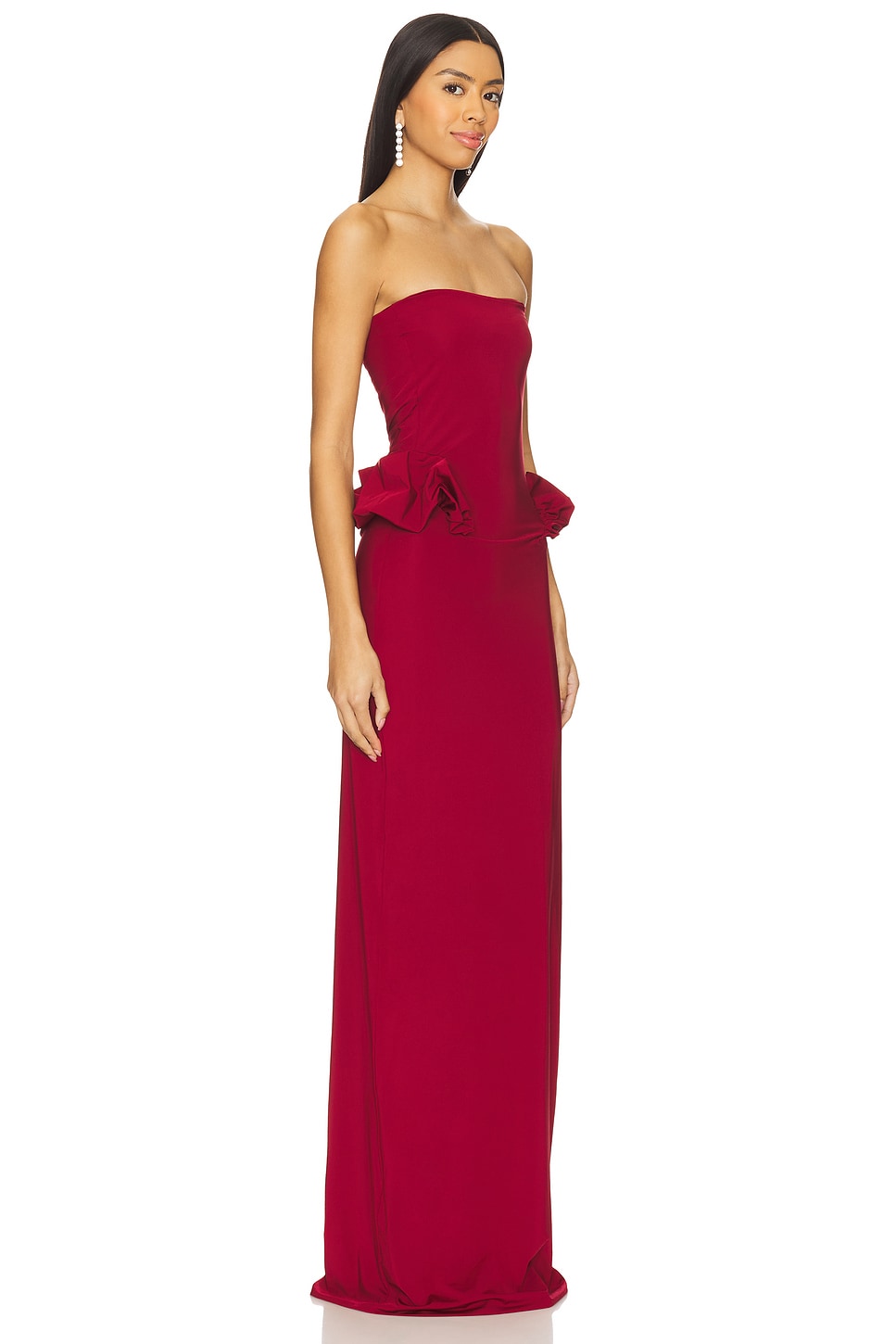 Hire MAYGEL CORONEL Calliope Maxi Dress in Carmesi Red