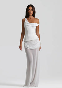 Hire NATALIE ROLT Cadence Gown in White