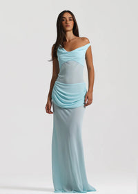 Hire NATALIE ROLT Cadence Gown in Baby Blue