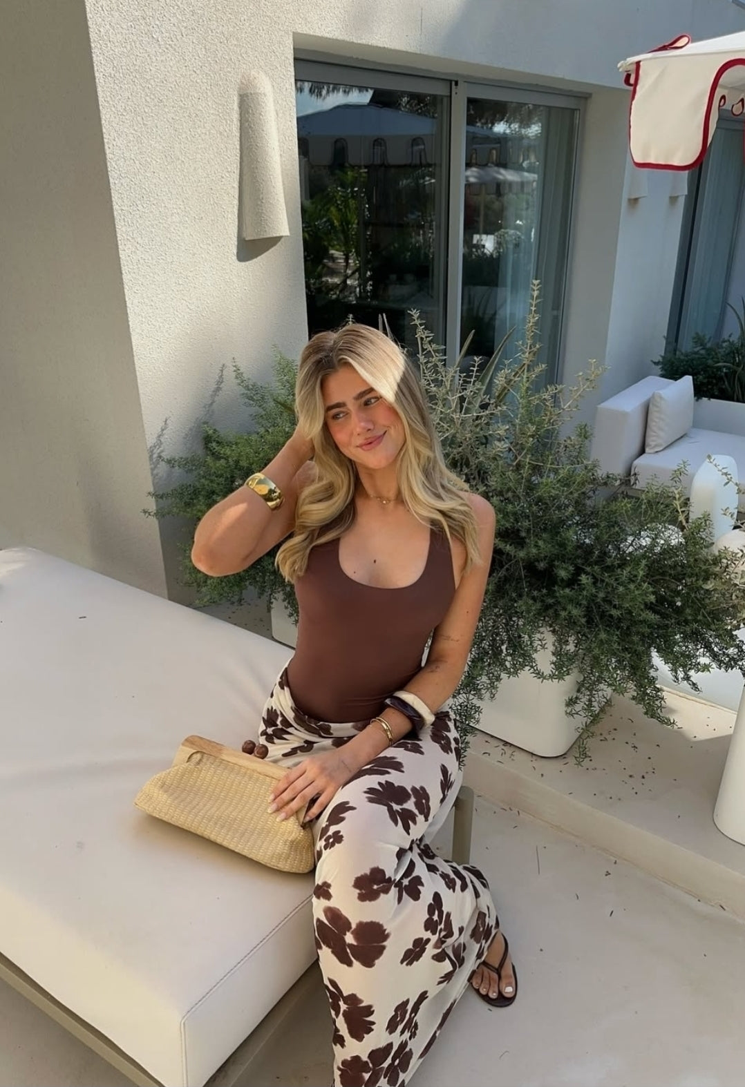 Hire BENNI Jade Piper Maxi Dress in Coco Blossom