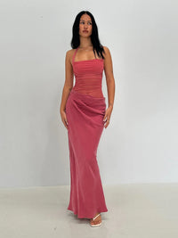 Hire BENNI Gina Maxi Dress in Rose Pink