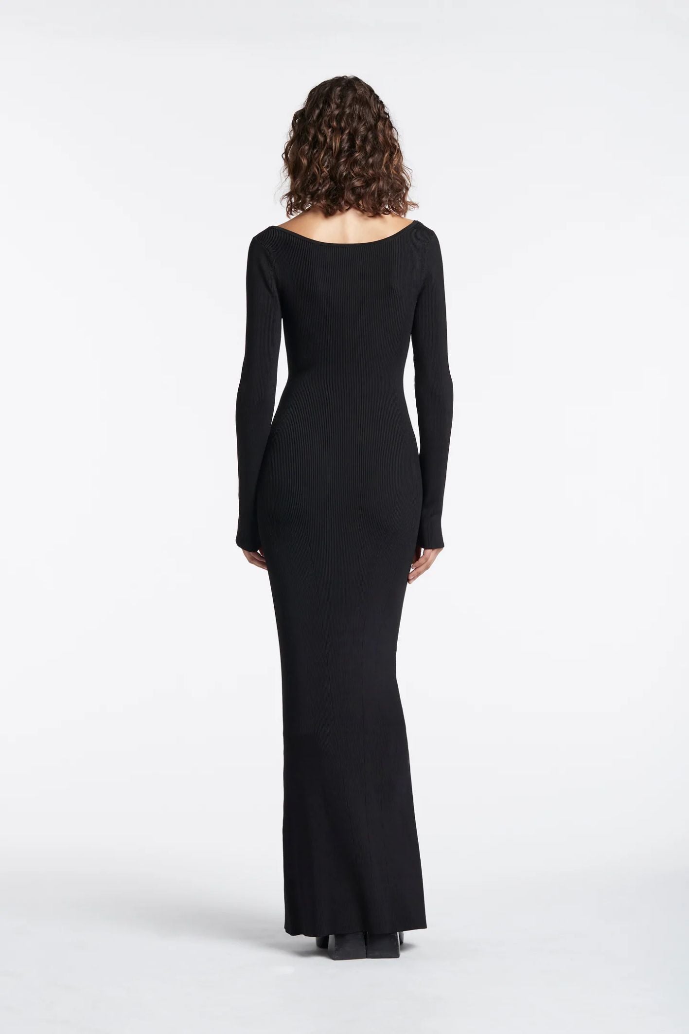 Hire SIR THE LABEL Petit Palace Midi Dress in Black