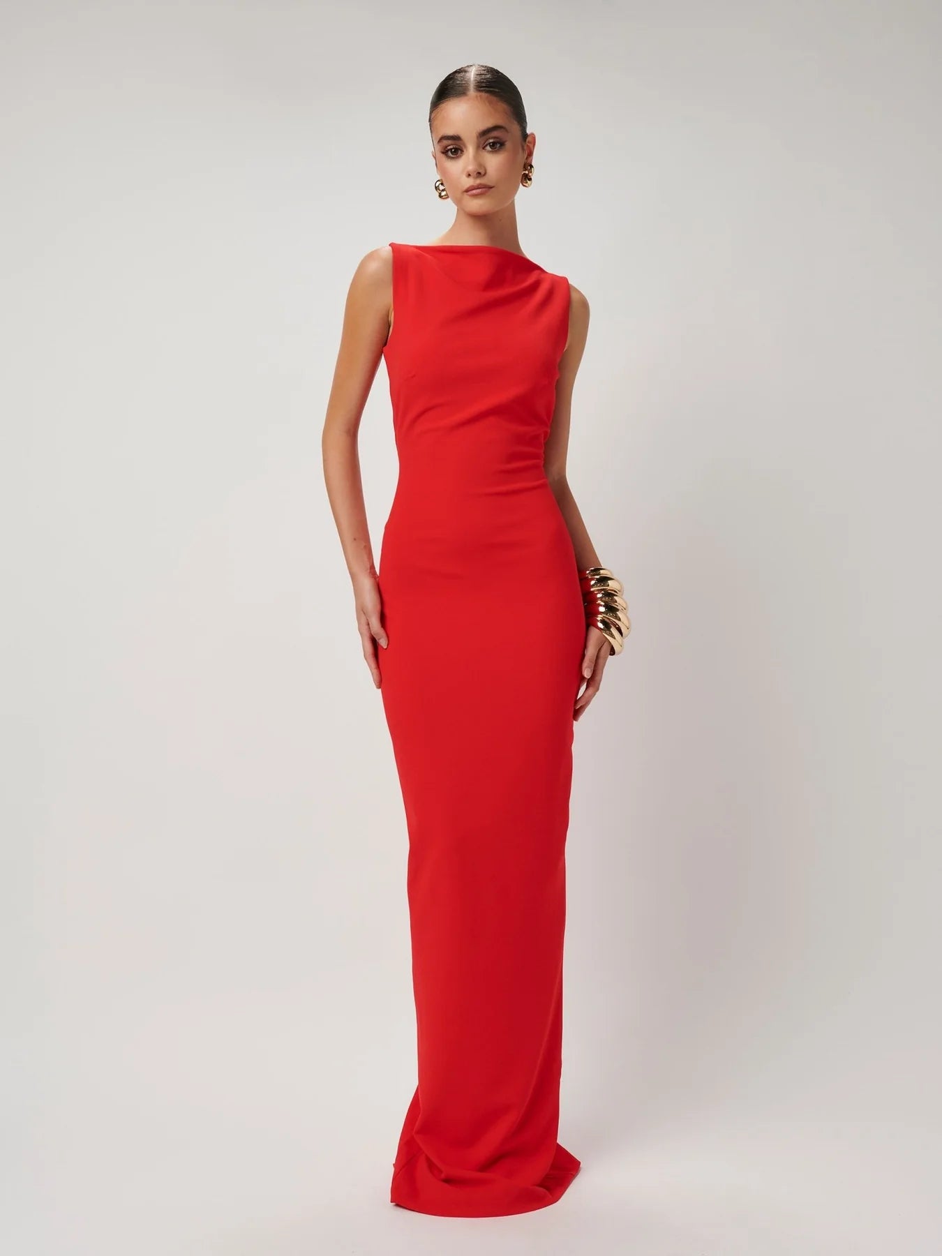 Hire EFFIE KATS Verona Gown in Cherry Red