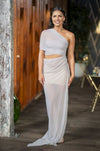 Hire DŽO Lara Dress in Silver Grey