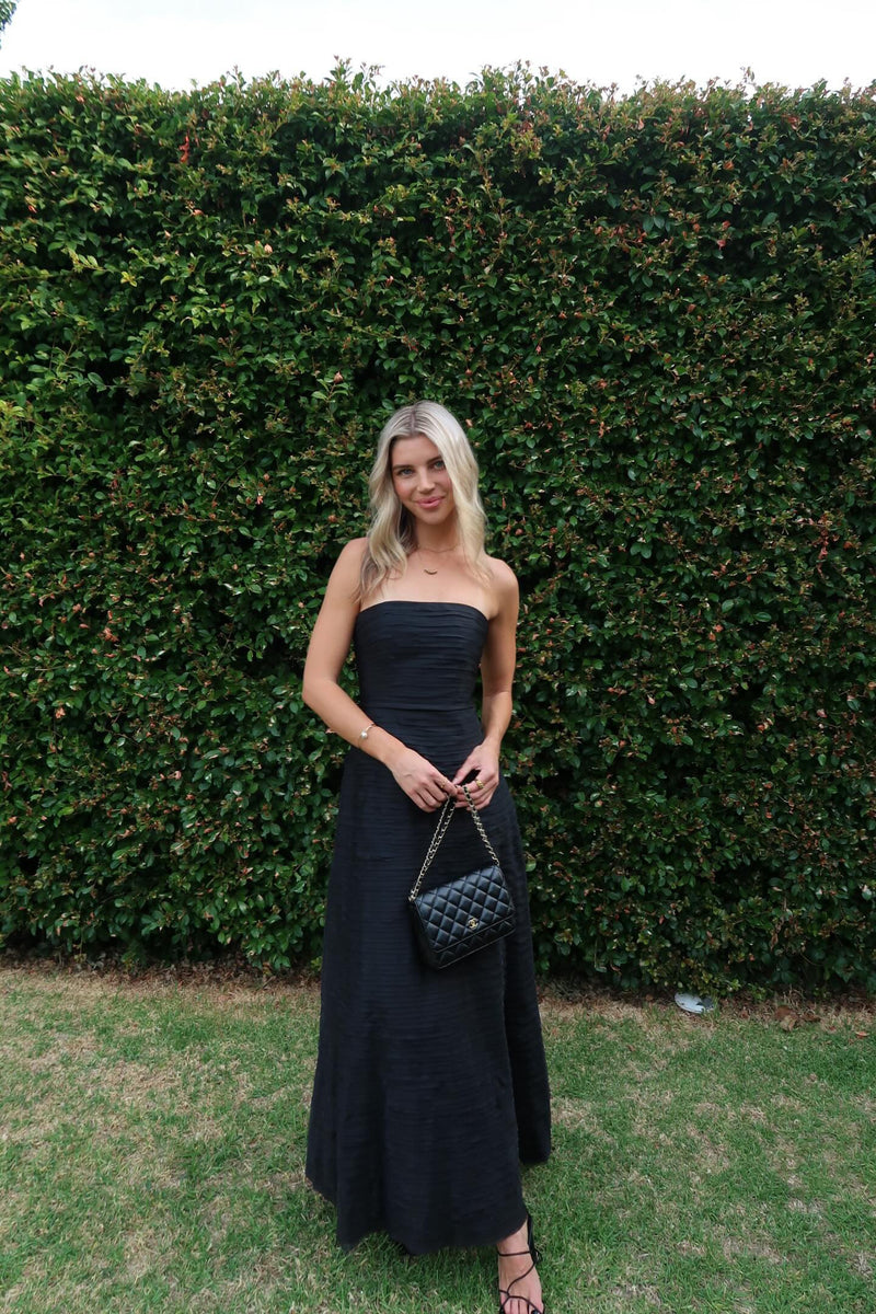 Hire AJE Soundscape Maxi Dress in Black