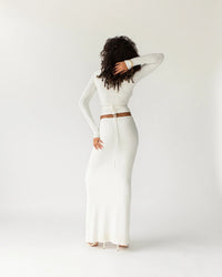 Hire ARCINA ORI Aston Maxi Dress in Ivory White