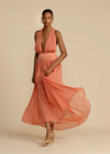 Hire ARCINA ORI Serena Dress in Coral