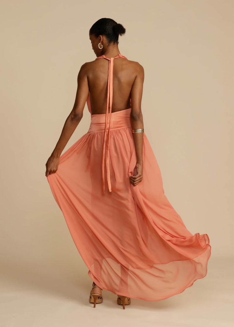 Hire ARCINA ORI Serena Dress in Coral