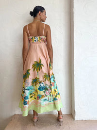 Hire ALEMAIS Mermaid Point Sundress in Guava