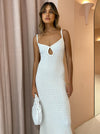 Hire Bec + Bridge Effie Knit Key Maxi Dress In Ivory White