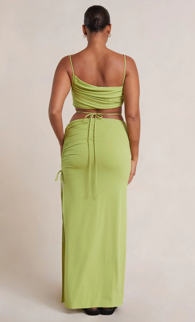 Hire Bec + Bridge Dilkon Maxi Dress in Lime