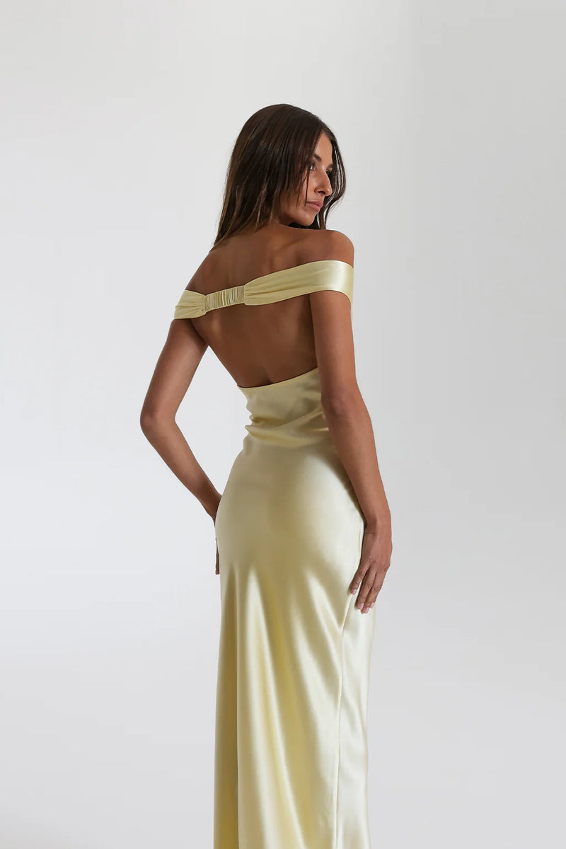 Hire NATALIE ROLT Bridget Dress in Lemon – TheOnlyDress Hire