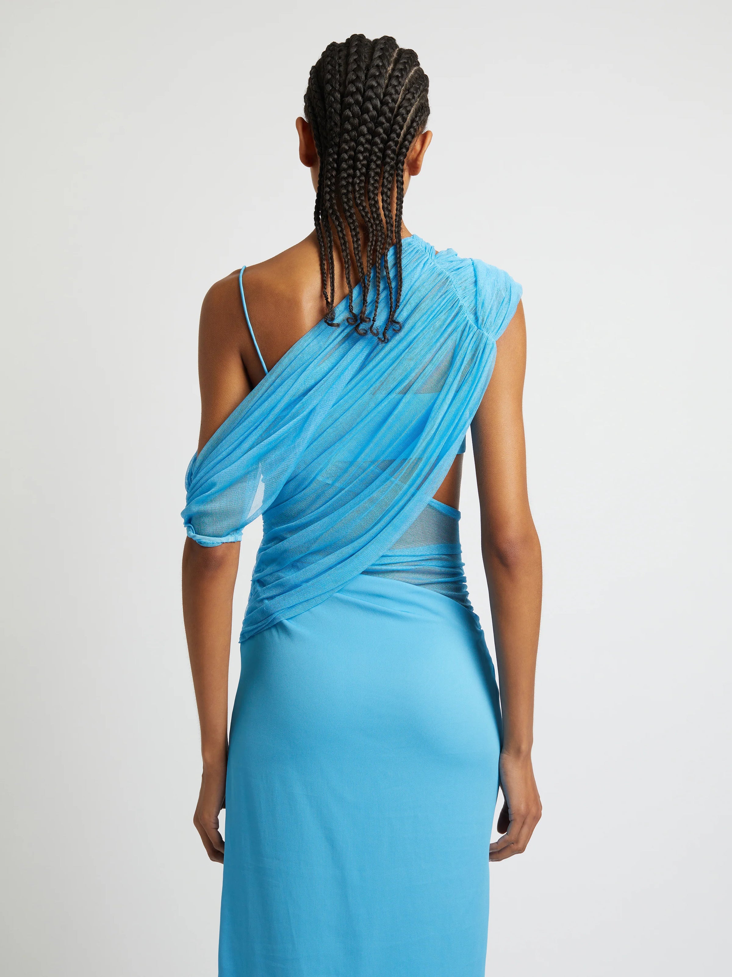 Hire CHRISTOPHER ESBER Magnetica Asymmetrical Dress in Dolphin Blue