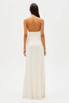 Hire MISHA Jennifer Cupro Maxi Dress in Ivory