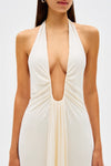 Hire MISHA Jennifer Cupro Maxi Dress in Ivory