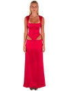 Hire I AM DELILAH. Valerie Set Corset and Maxi Skirt Cherry Red