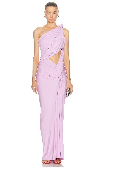 Hire CHRISTOPHER ESBER Twisted Lever Dress in Pink Tourmaline