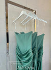 HOUSE OF CB Persephone Strapless Corset Dress in Jade Green