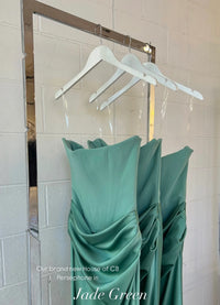 HOUSE OF CB Persephone Strapless Corset Dress in Jade Green