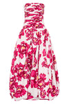 Hire AJE Violette Bubble Hem Maxi Dress in Behold Boldly Blooming Floral Pink