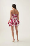 Hire AJE Violette Bubble Hem Mini Dress in Boldly Blooming Pink Floral