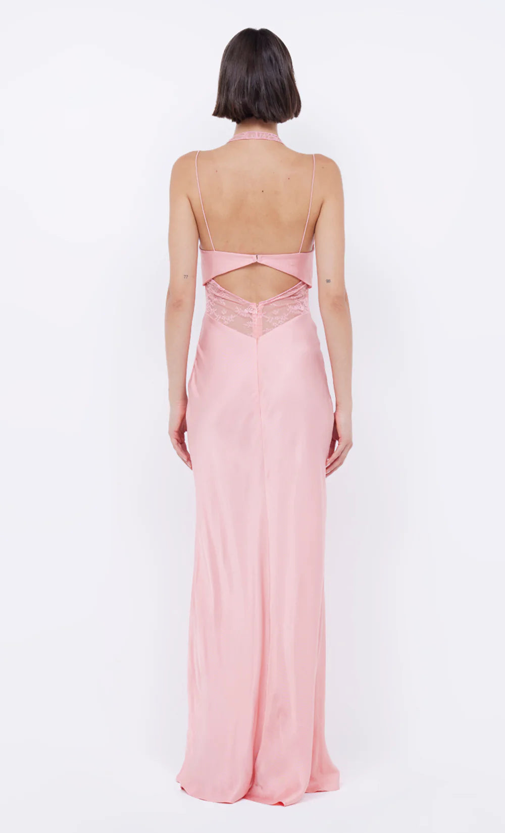 Hire BEC + BRIDGE Liv Halter Maxi Dress in Pink Sherbert